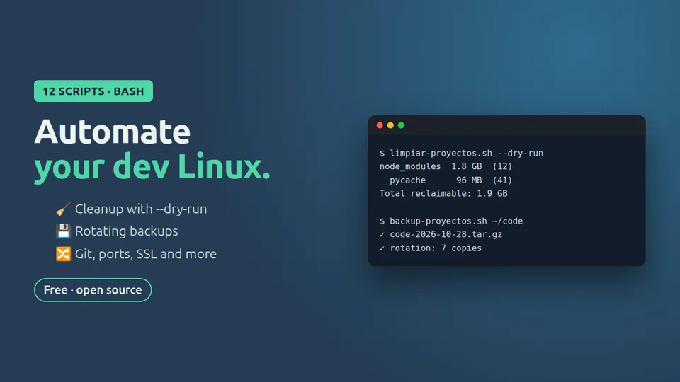 Cover of 12 Bash scripts for Linux